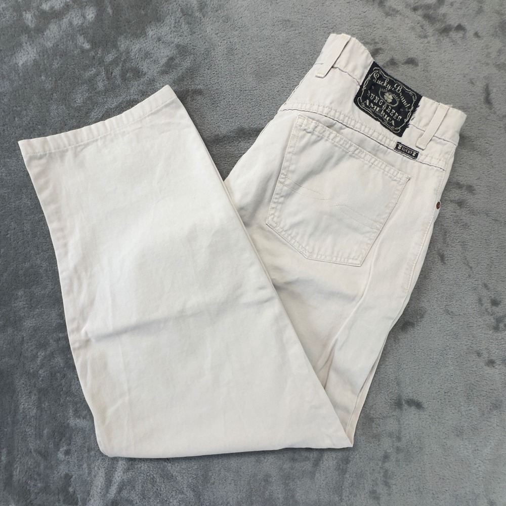 Lucky Brand Dungarees America Khaki Pants Straight Leg‎ Casual Mens Size 36
